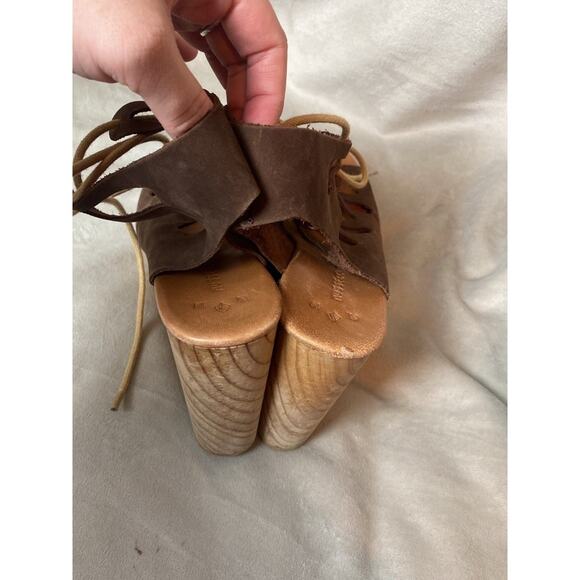 Musse & Cloud - Oneka Leather Lace Up Sandals High Heels size 9 - Picture 8 of 8